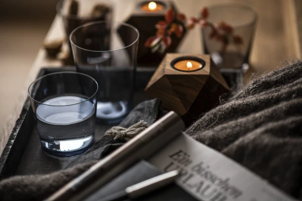 Wasserglas Rauchblau Together Klein – Bild 4